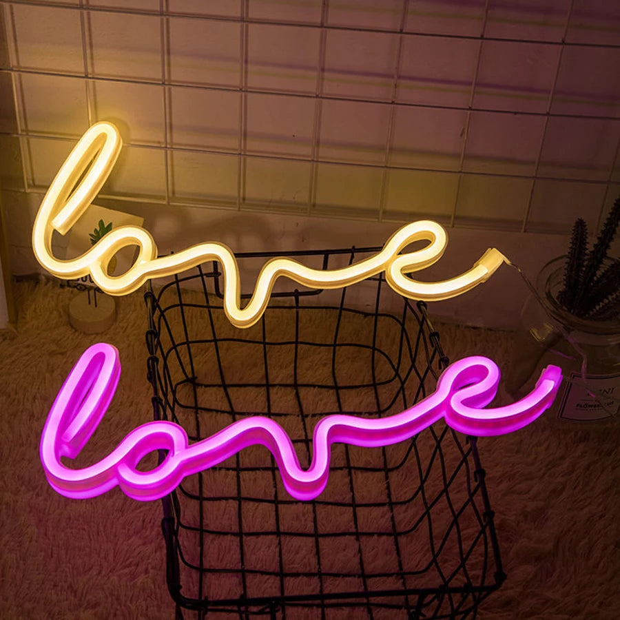 Valentine's Day Love Neon Light Sign Decoration