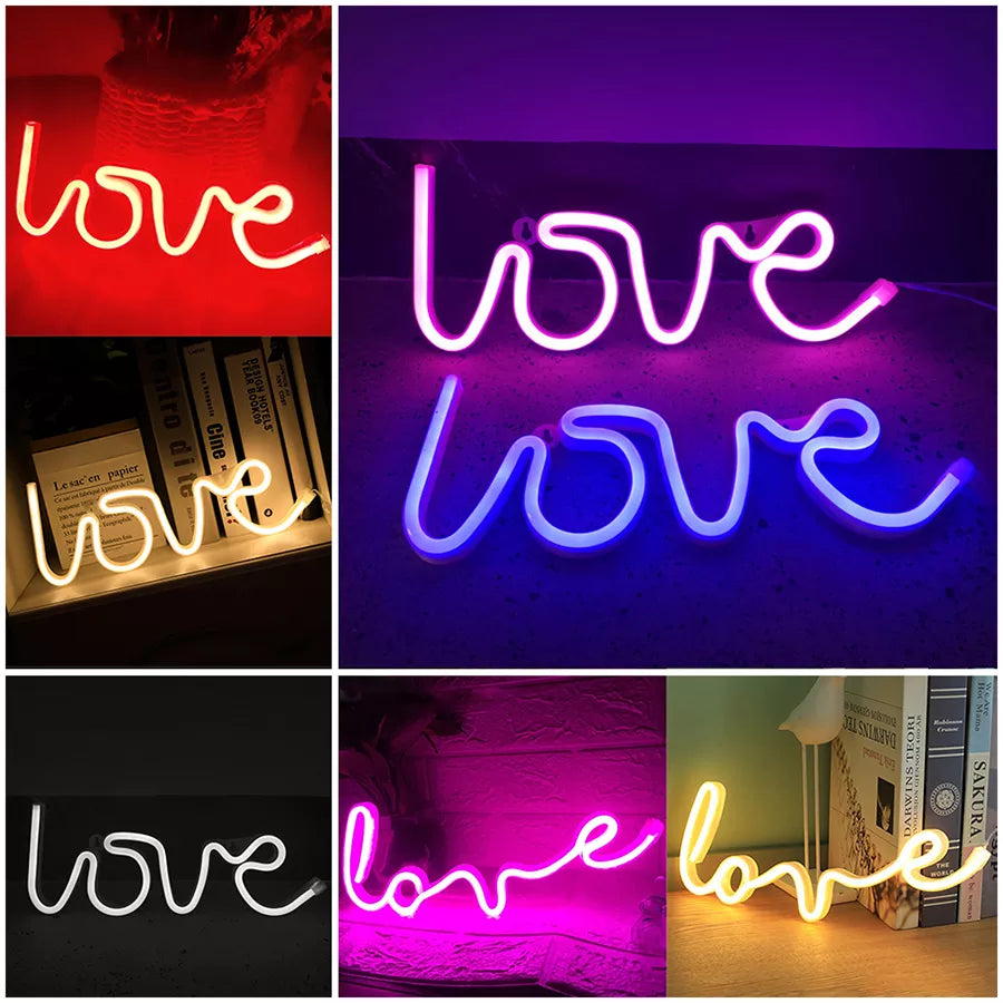 Valentine's Day Love Neon Light Sign Decoration