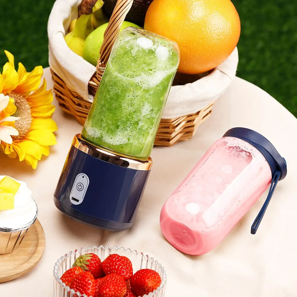 Portable Electric Blender Bottle with 6 Blades