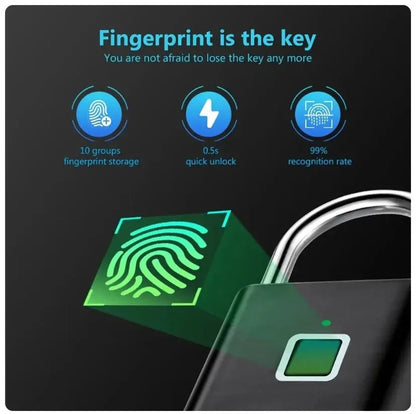 Fingerprint Lock Keyless Waterproof Anti-Theft Smart Lock