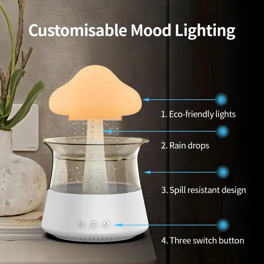 Relax Cloud Rain Diffuser Humidifier Raindrop Aromatherapy