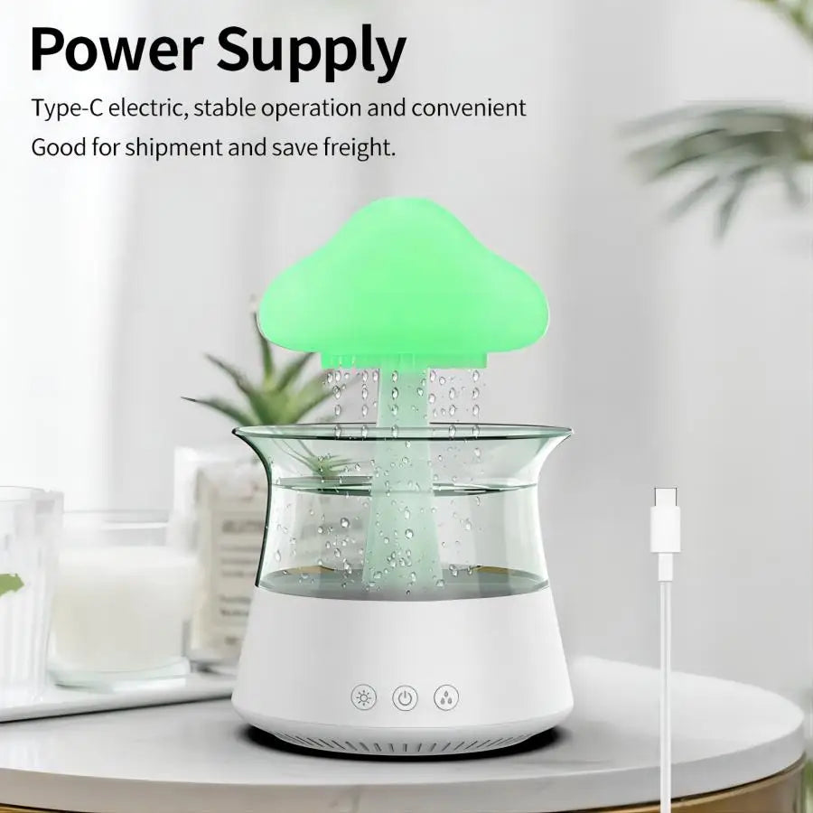 Relax Cloud Rain Diffuser Humidifier Raindrop Aromatherapy