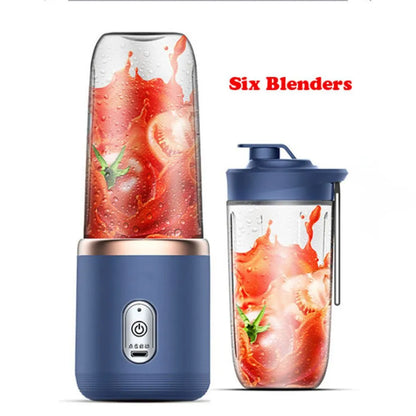 Portable Electric Blender Bottle with 6 Blades