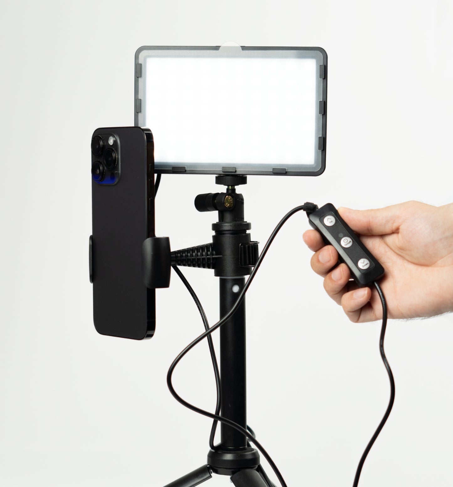 Kit de iluminación LED para fotografía y vídeo con filtros RGB y trípode