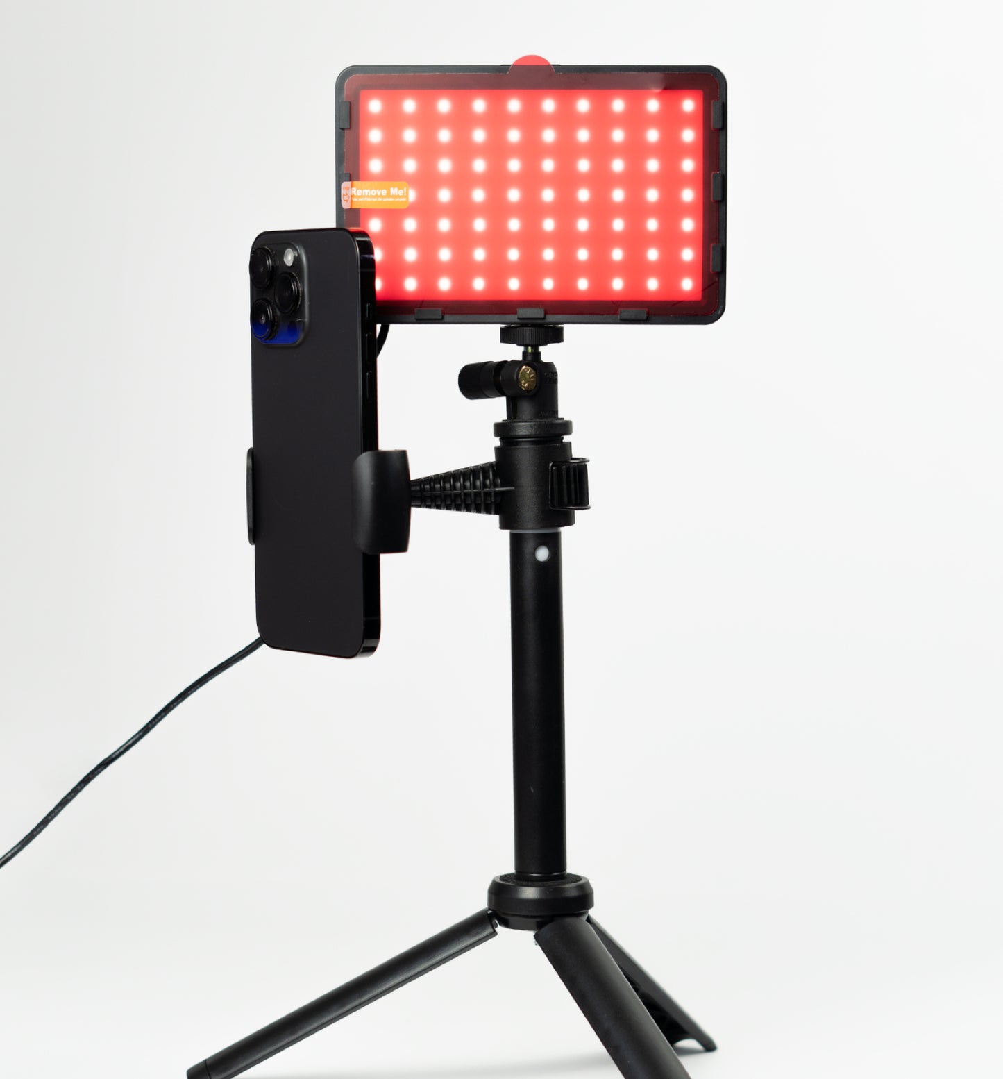 Kit de iluminación LED para fotografía y vídeo con filtros RGB y trípode