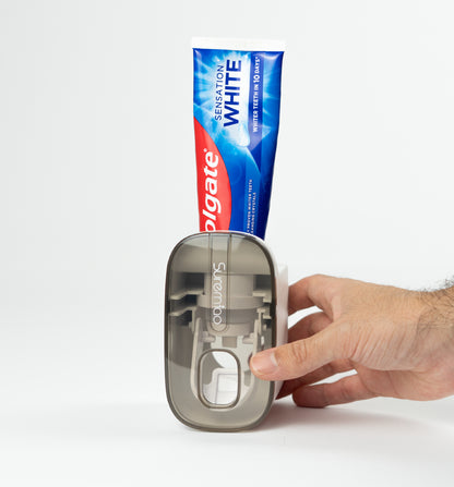 Wall-Mounted Toothbrush Holder with Dispenser